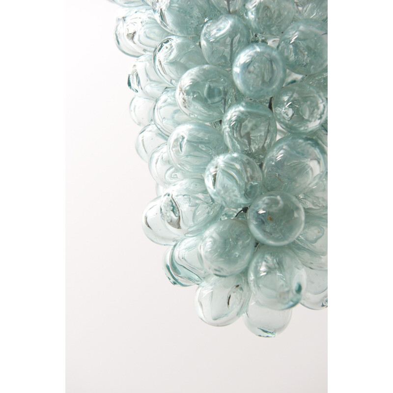 Vintage Glass Pendant Lamp Grapes, Italy