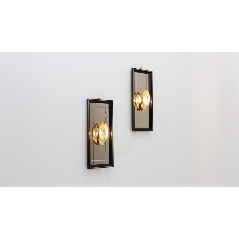 Pair of vintage Wall Lights by Oscar Torlasco for Stilkronen 1970s