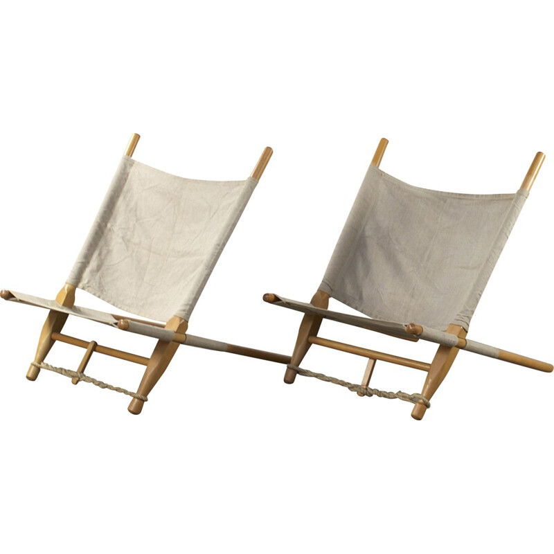 Pair of lounge chair "Saw", Ole GJERLOV-KNUDSEN - 1960s