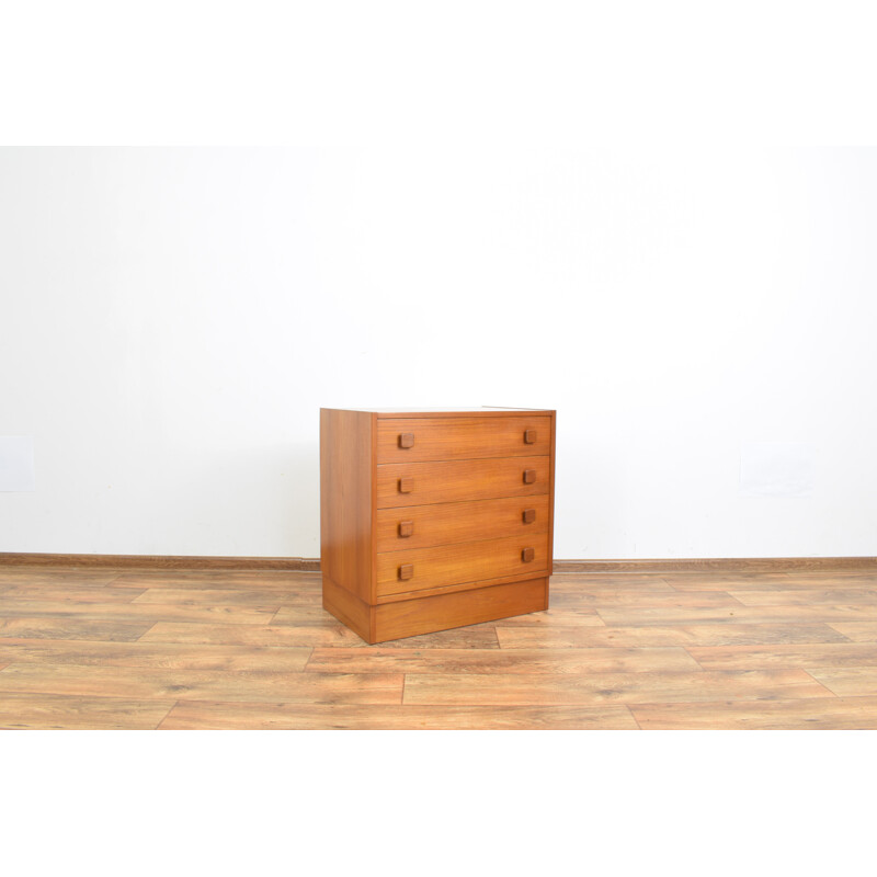 Vintage Teak Chest of Drawers from Domino Mobler, Danish 1960s