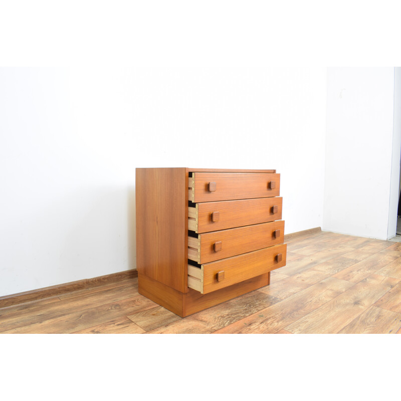 Vintage Teak Chest of Drawers from Domino Mobler, Danish 1960s