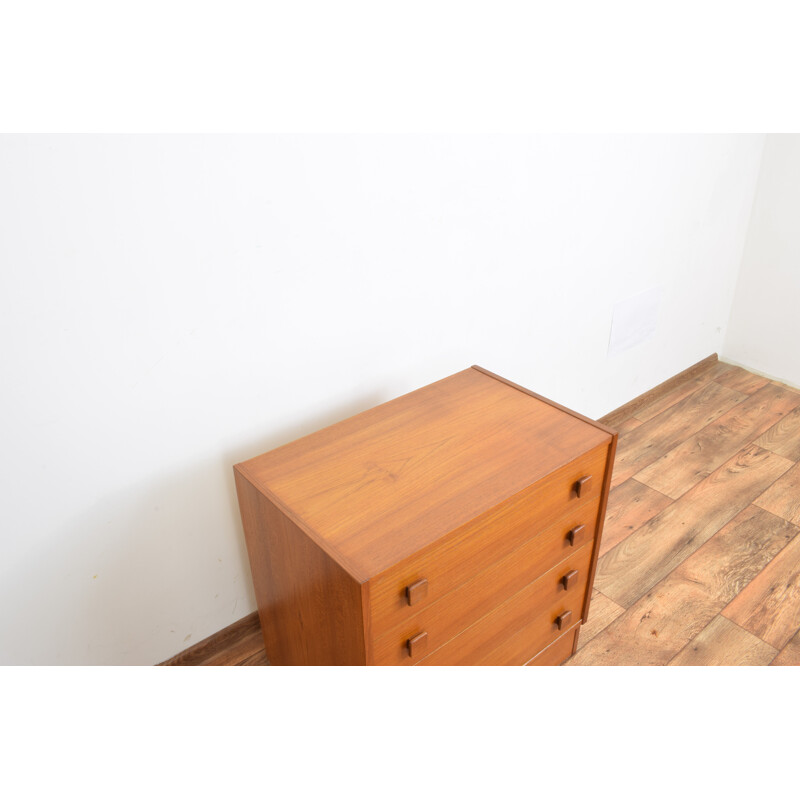 Vintage Teak Chest of Drawers from Domino Mobler, Danish 1960s