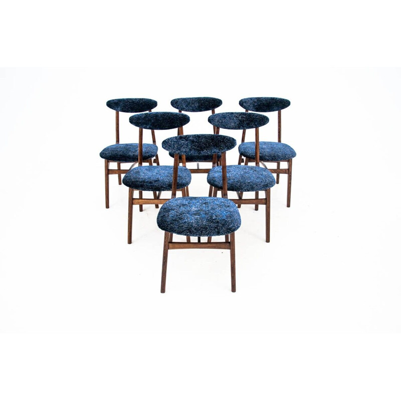 Set of 6 vintage chairs by R.T. Hałas, Poland 1960s