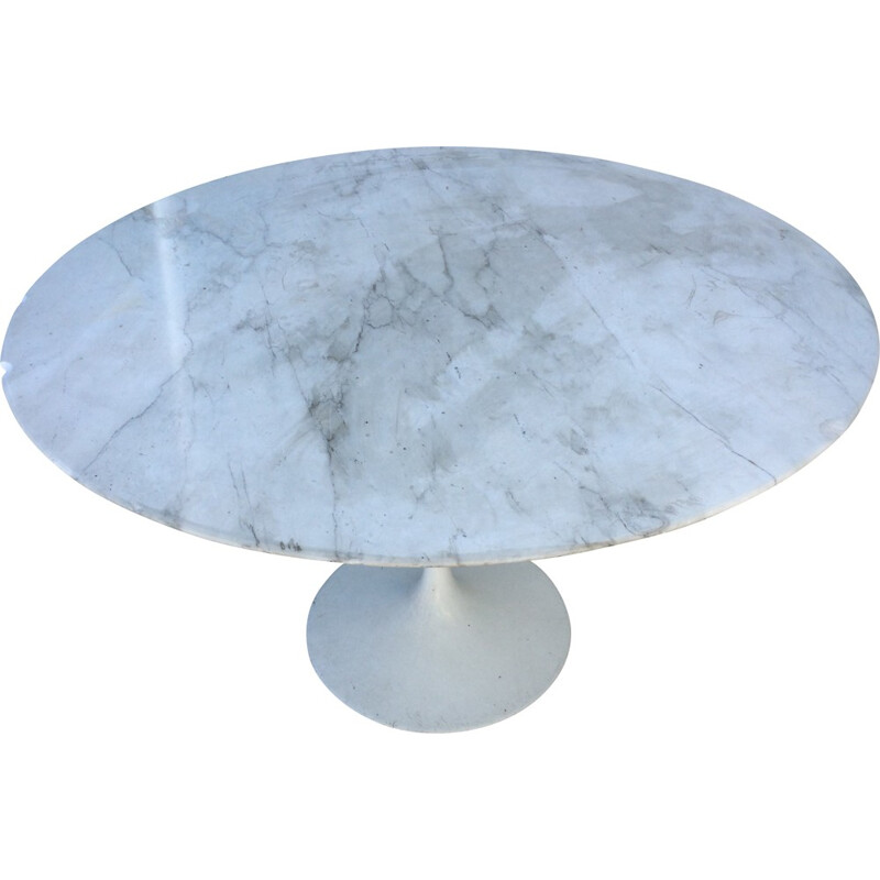 Knoll table in marble with tulip foot, Eero SAARINEN - 1970s