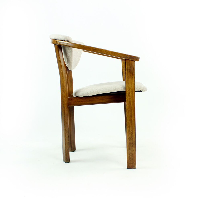 Vintage Wooden Armchair, Czechoslovakia 1970s