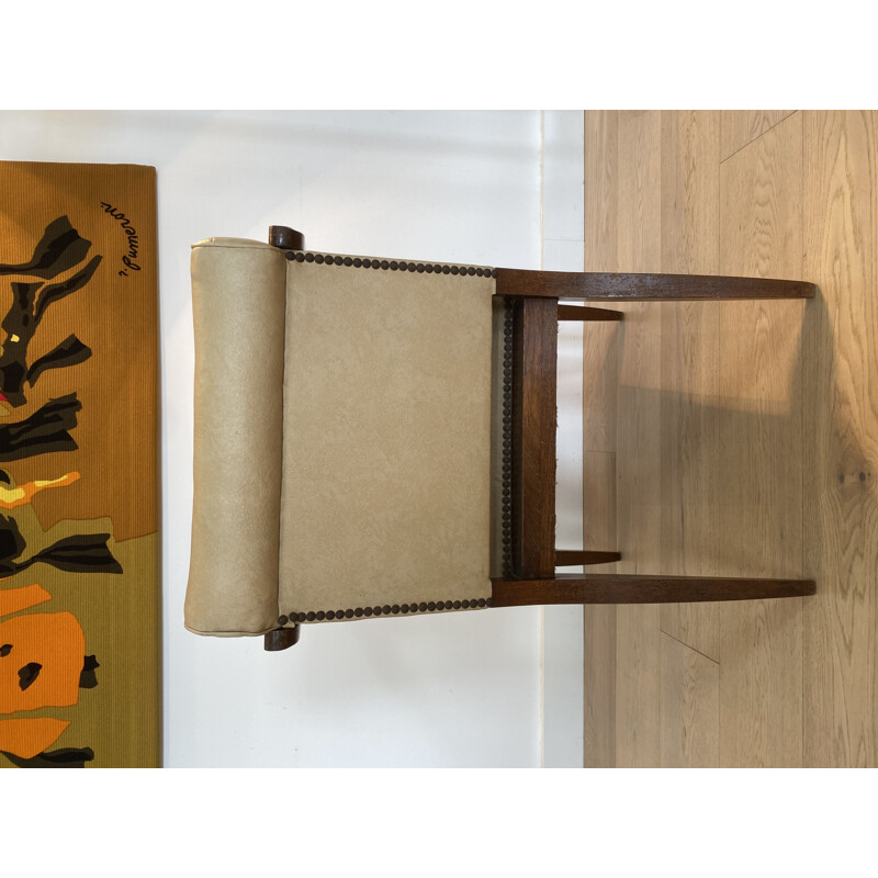 Modernistische vintage fauteuil van Francisque Chaleyssin 1930