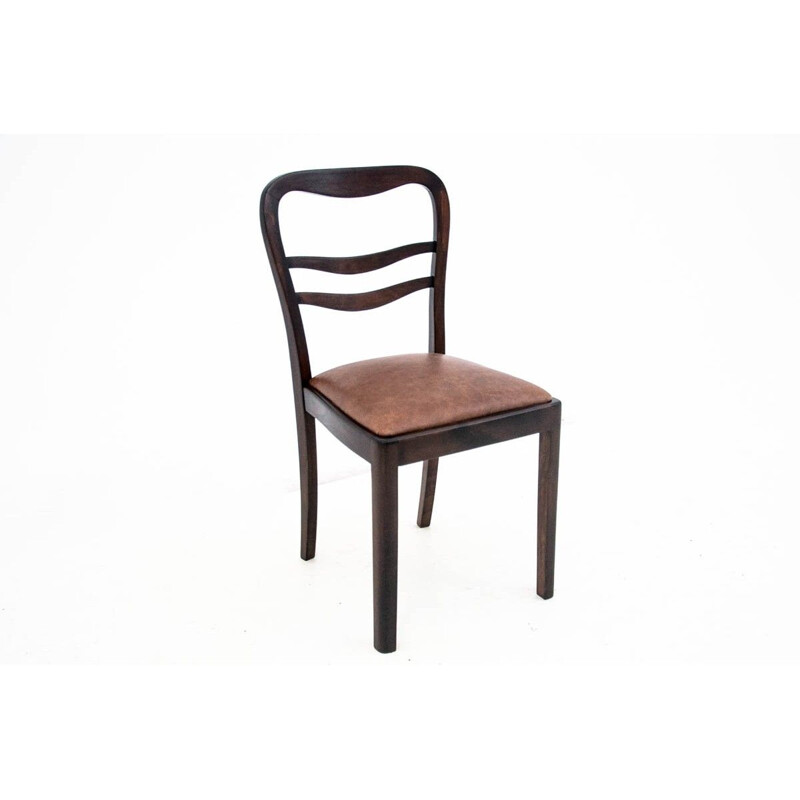 Table et 6 chaises vintage Art Déco 1950