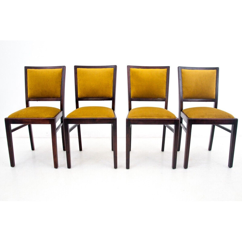 Vintage Table & 4 chairs set Art Deco 1930s