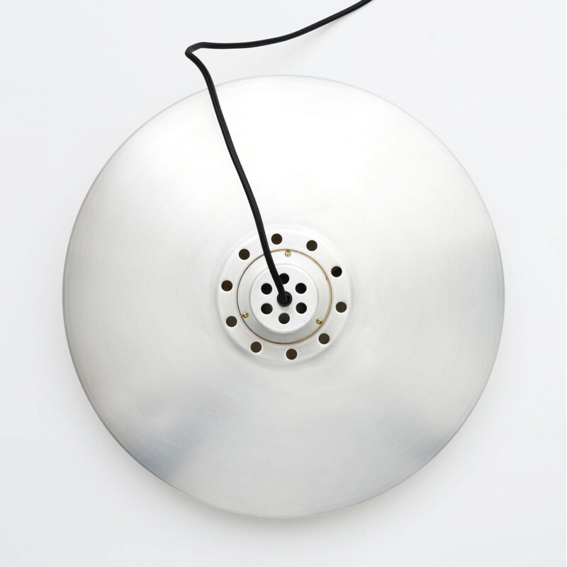 Vintage Pendant Lamp In Silver, Danish 1960s