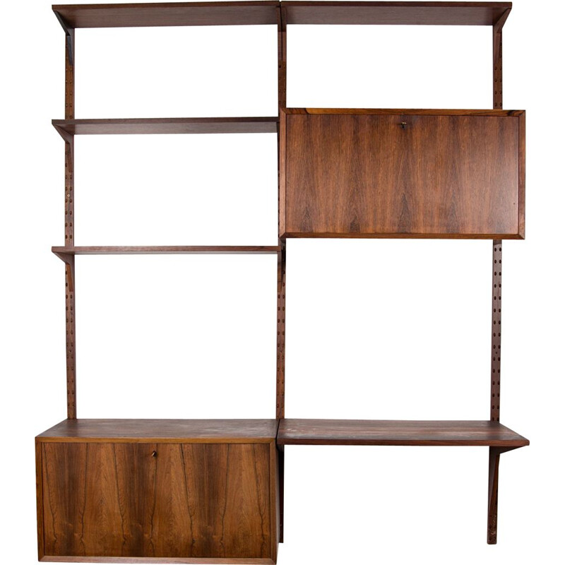 Vintage modular shelf in Rio rosewood by Poul Cadovius, Denmark 1960s