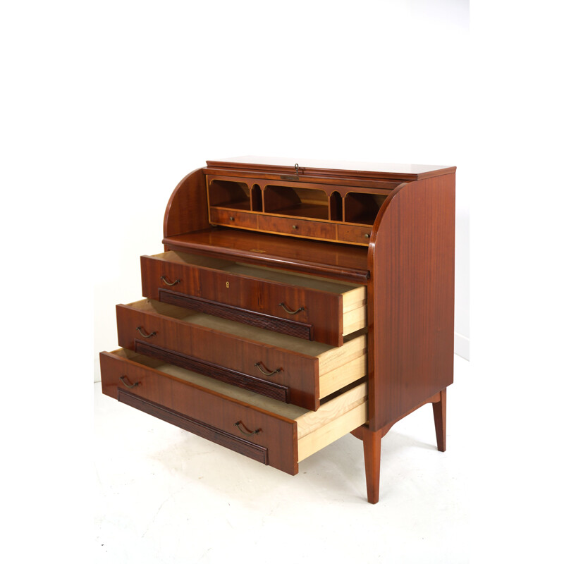 Vintage cylinder desk by Egon Ostergaard for MSI 1960s