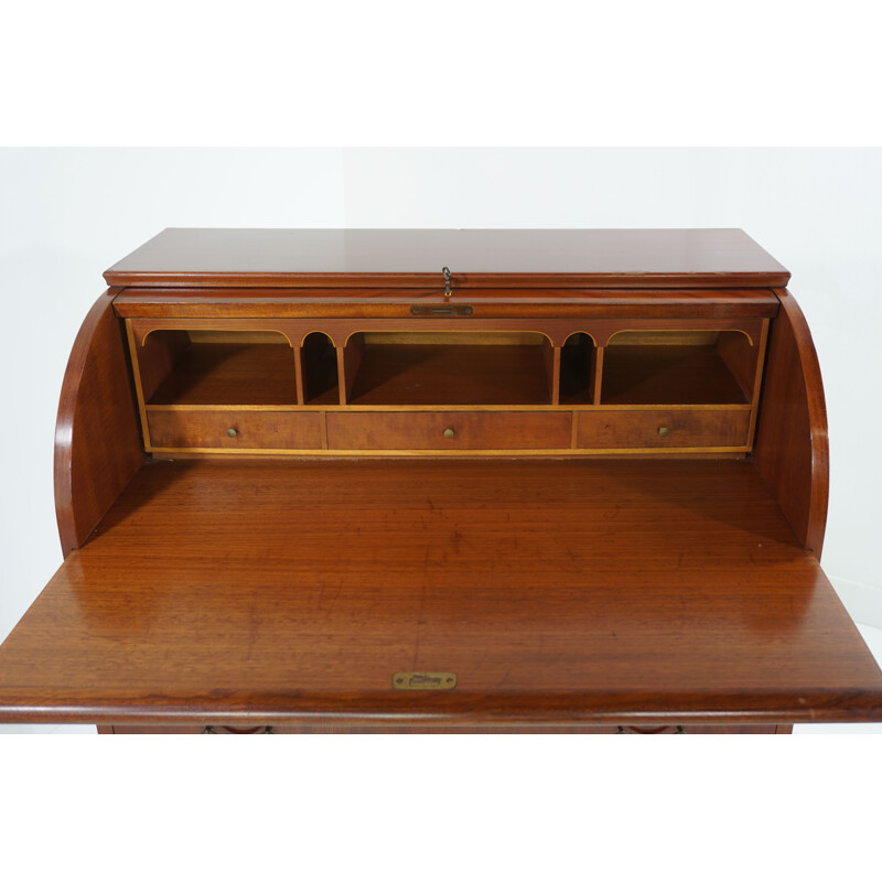 Vintage cylinder desk by Egon Ostergaard for MSI 1960s