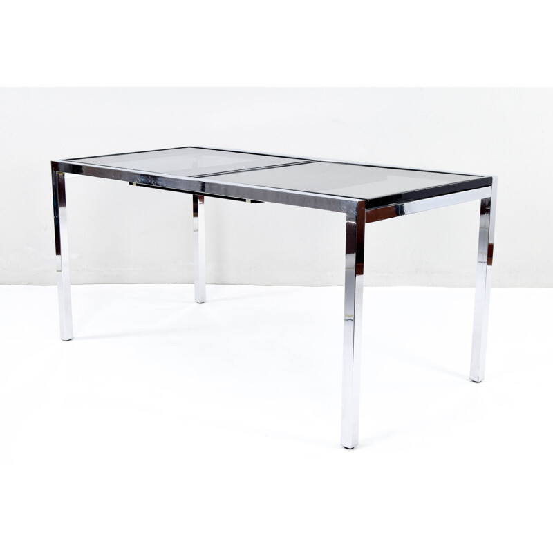 Vintage Extendable Dining Table Milo Baughman 1970s