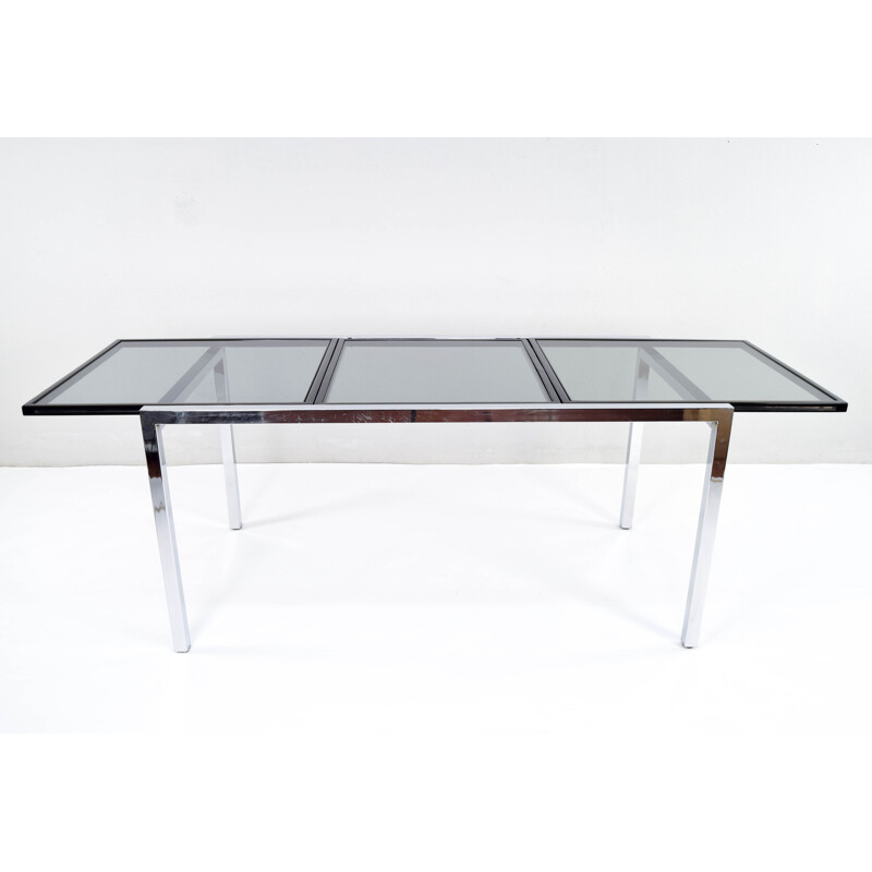 Vintage Extendable Dining Table Milo Baughman 1970s