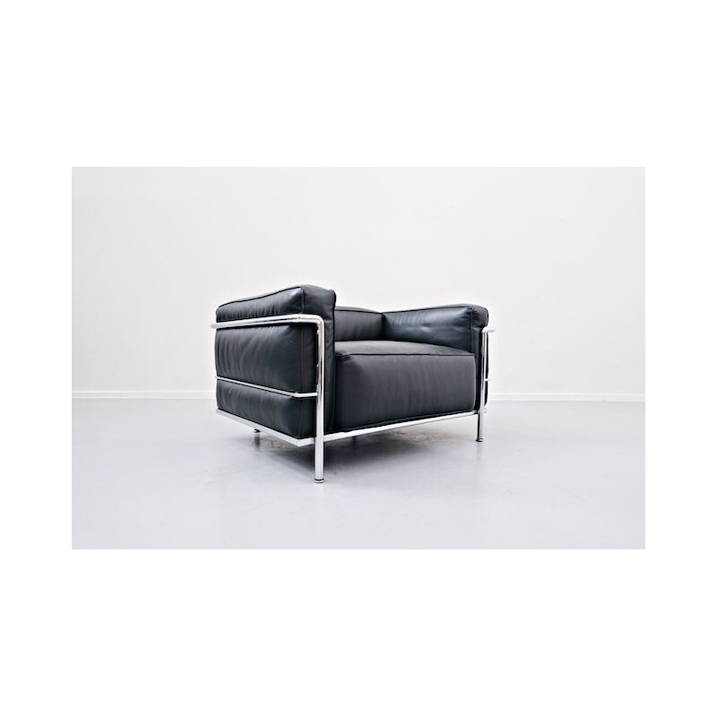 Pair of vintage Armchairs LC3 "Le Grand Confort Le Corbusier" For Cassina