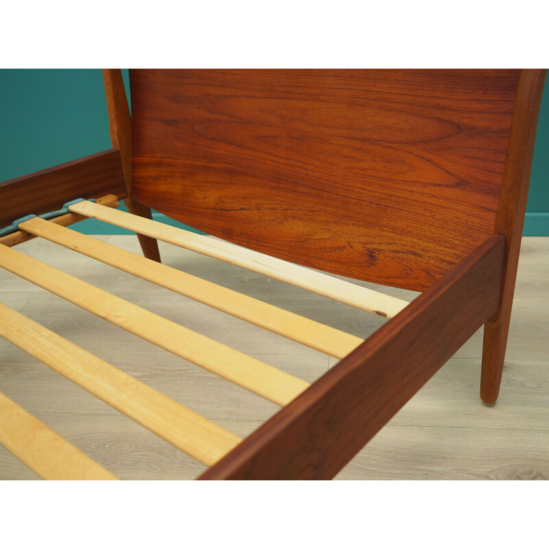 Vintage Teak bed by Omann Jun, Danish 1970s