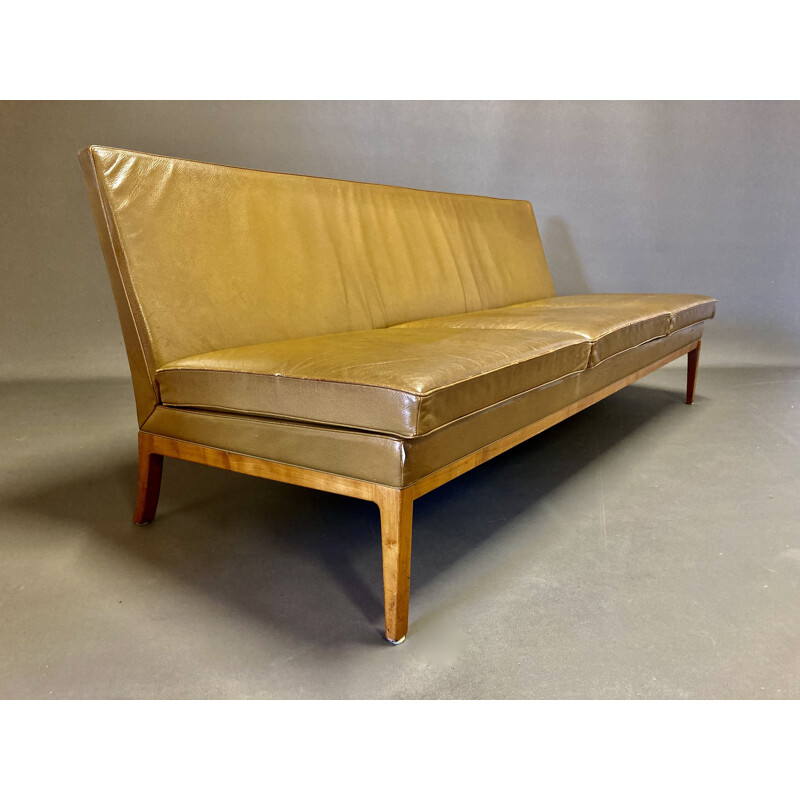 Vintage leather sofa by Rudolf B. Glatzel for Kill international 1960s