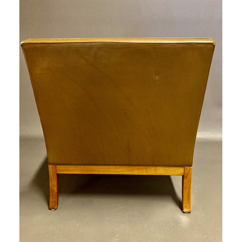 Vintage leather armchair by Rudolf B. Glatzel for Kill International 1960s