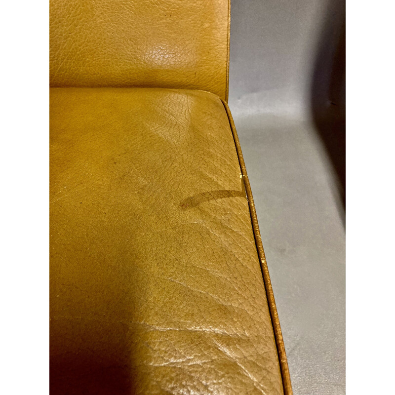 Vintage leather armchair by Rudolf B. Glatzel for Kill International 1960s