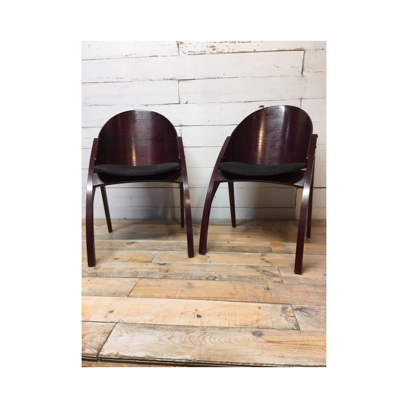 Paar vintage fauteuils Model "GALATEO" van Pascal Mourgue van Memphis, 1980