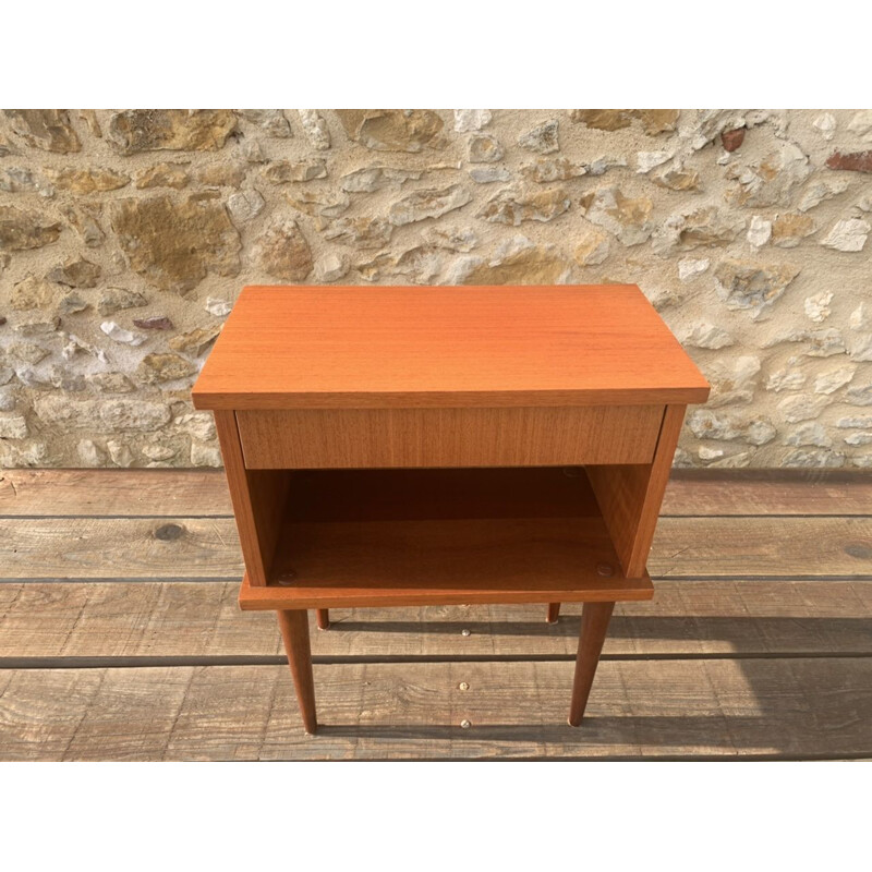 Vintage bedside table, Scandinavian 1970s