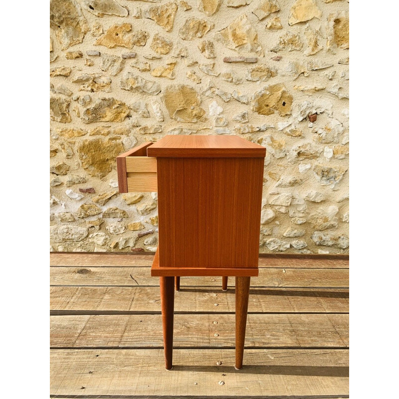 Vintage bedside table, Scandinavian 1970s