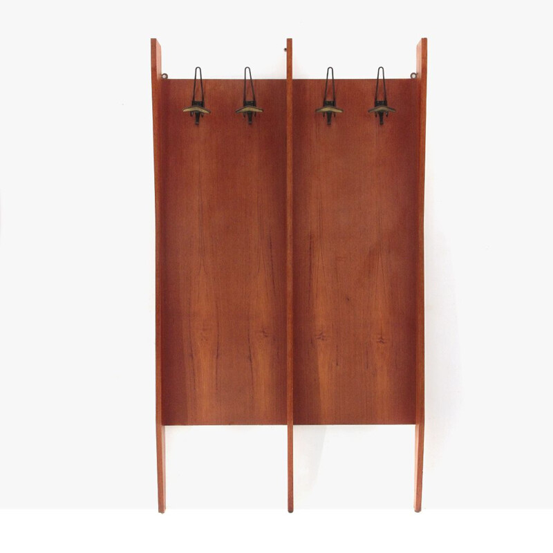 Vintage Teak coat hanger, Italian 1960s