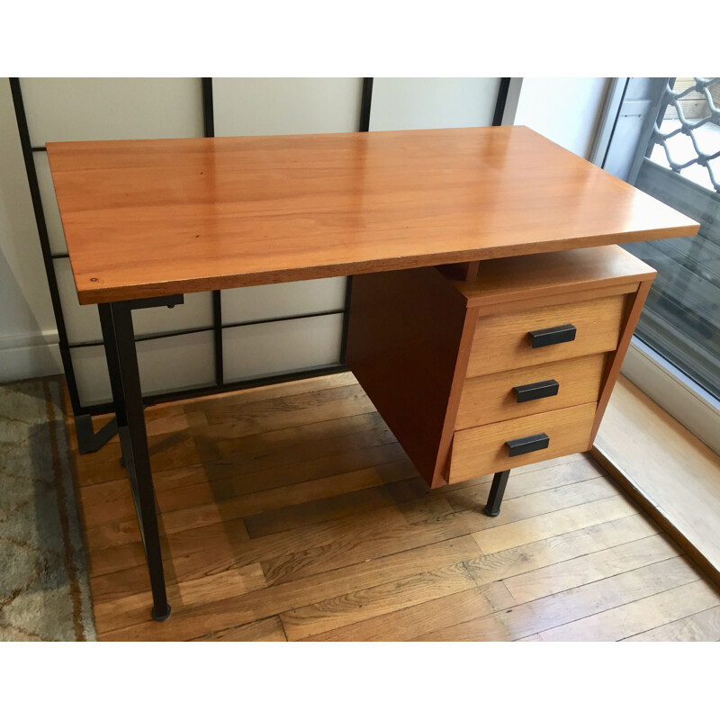 Vintage desk CM172 by pierre paulin for tuna fish 1950s