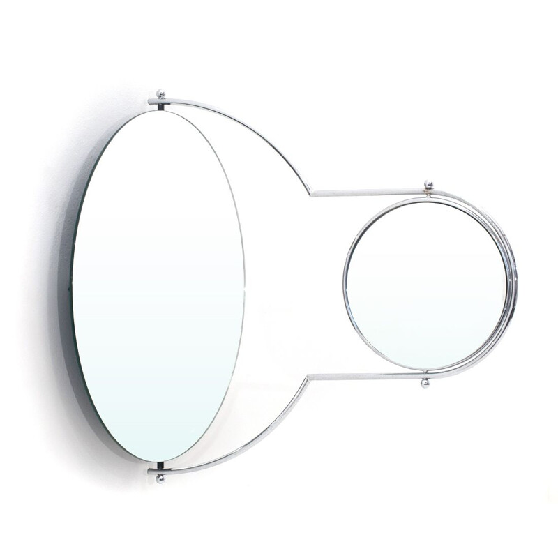 Vintage "Due Mirror" mirror by Rodney Kinsman for Bieffeplast 1980s