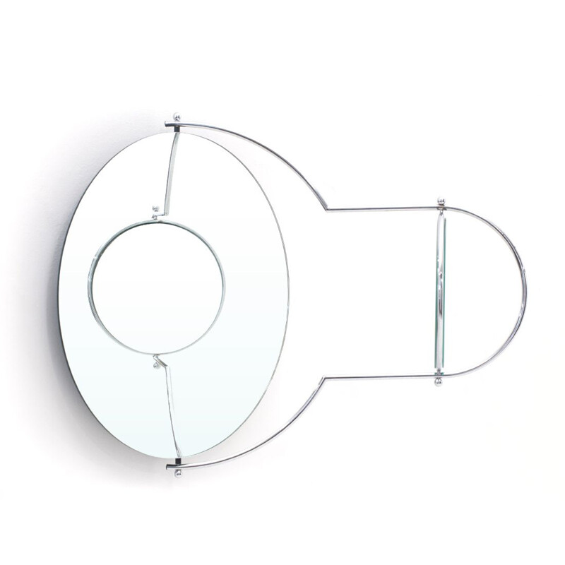 Vintage "Due Mirror" mirror by Rodney Kinsman for Bieffeplast 1980s