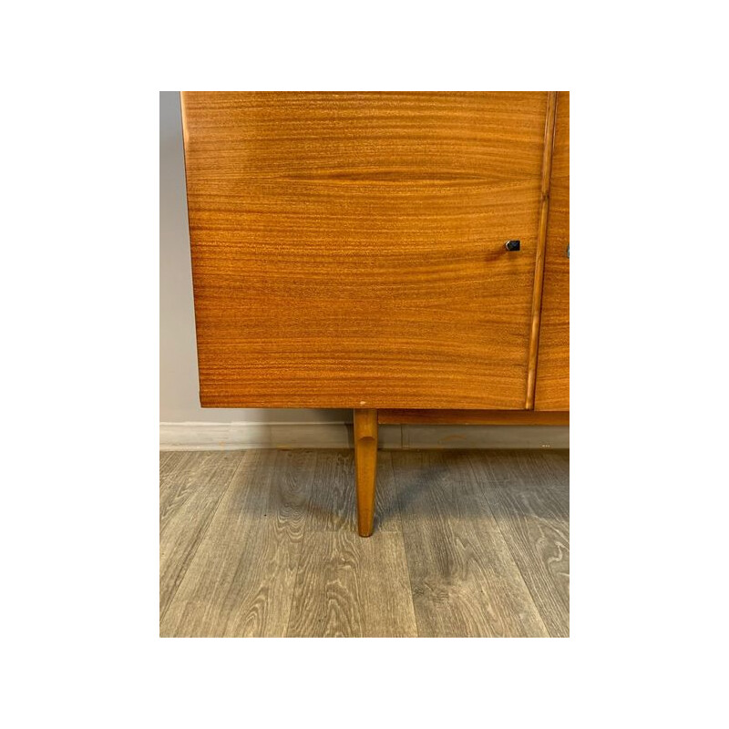 Vintage Honey Long chest of drawers 1960s