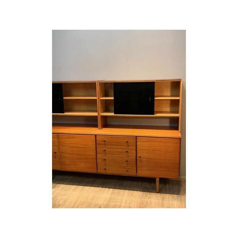 Vintage Honey Long chest of drawers 1960s
