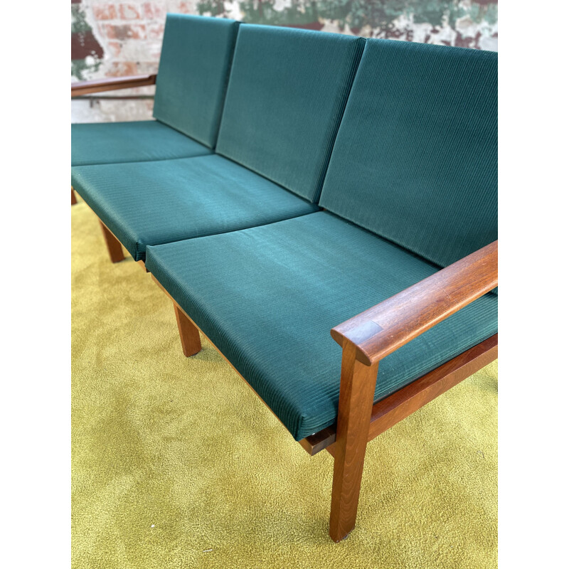 Vintage Teak 3-Seater Capella Sofa by Illum Wikkelsø for Niels Eilersen 1960s