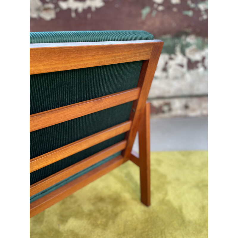 Vintage Teak 3-Seater Capella Sofa by Illum Wikkelsø for Niels Eilersen 1960s