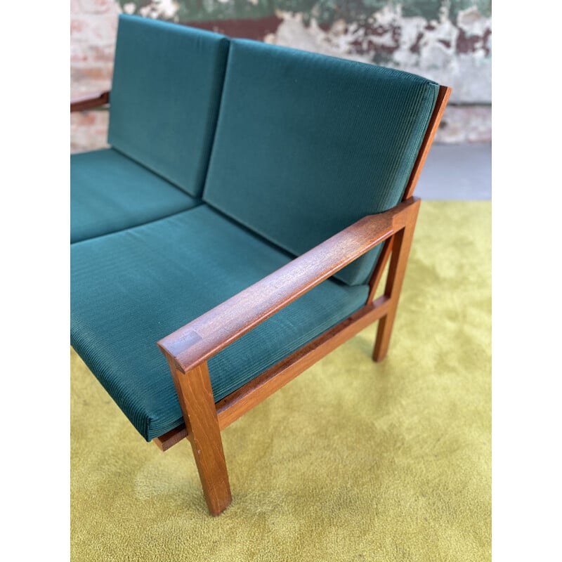 Vintage 2 Seater Capella Sofa by Illum Wikkelsø for Niels Eilersen 1960s