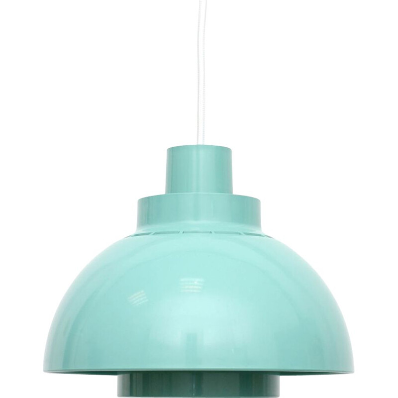 Vintage Minisol blue pendant lamp Space Age by Kewo for Nordisk Solar, Danish 1960s