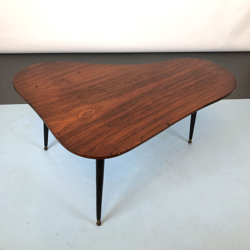 Midcentury Rosewood Side or Coffee Table, Italian 1950s