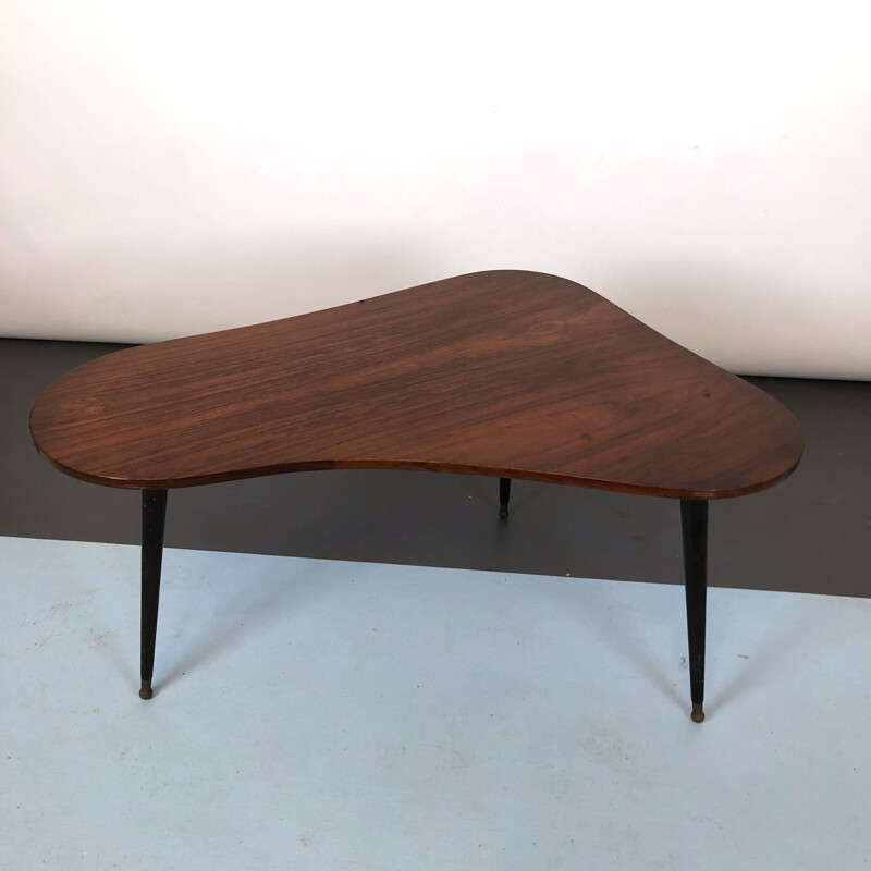 Midcentury Rosewood Side or Coffee Table, Italian 1950s