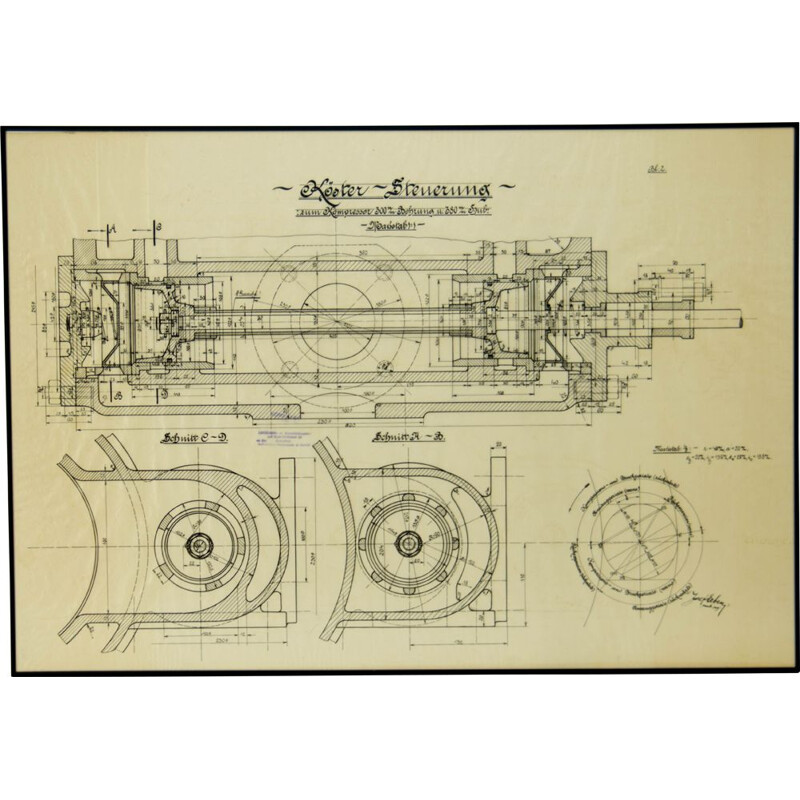 Técnica de dibujo a mano vintage, 1925