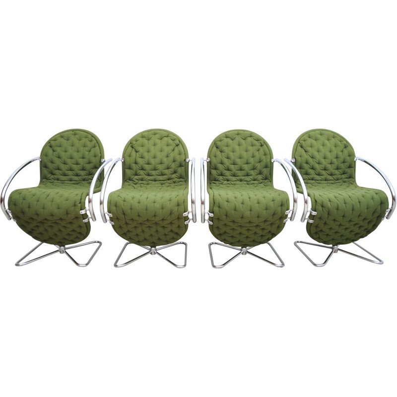 Set of 4 vintage chair by Fritz Hansen, Denmark 1980s