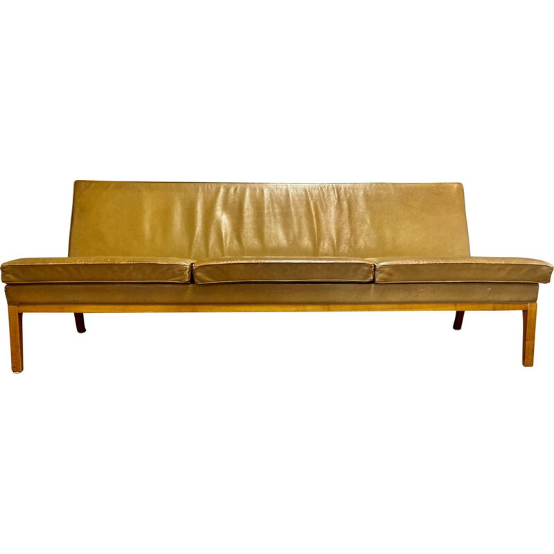 Vintage leather sofa by Rudolf B. Glatzel for Kill international 1960s