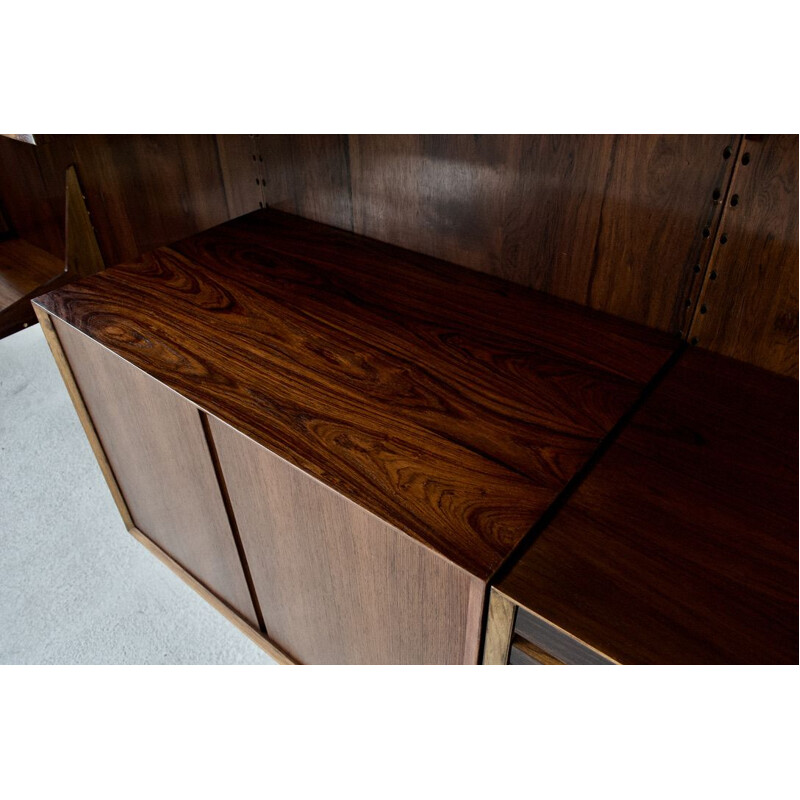 Vintage rosewood cado panel wall system by Poul Cadovius 1959s