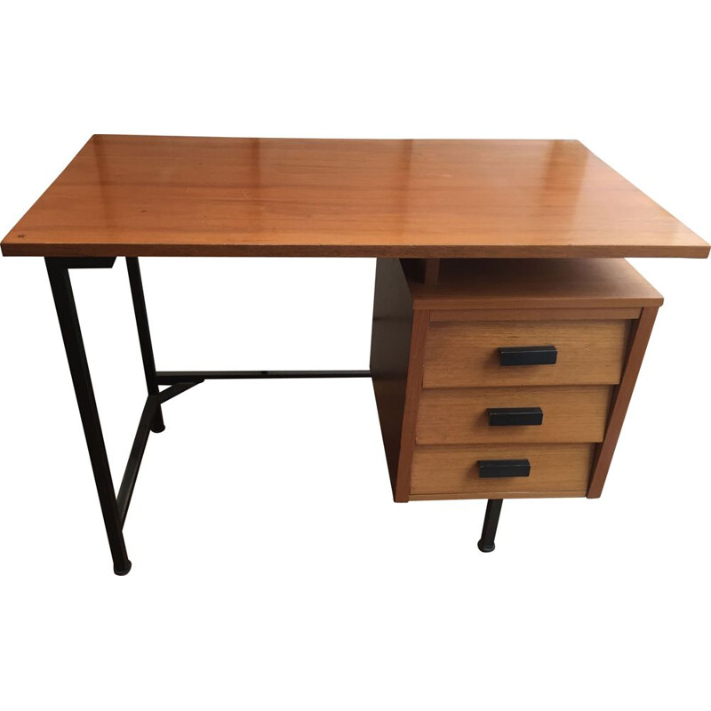 Vintage desk CM172 by pierre paulin for tuna fish 1950s