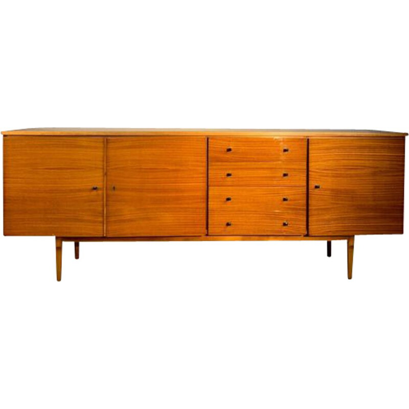 Vintage Honey Long chest of drawers 1960s