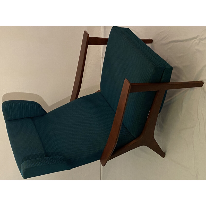 Vintage Wingback Lounge Chair, Swedish 1960s