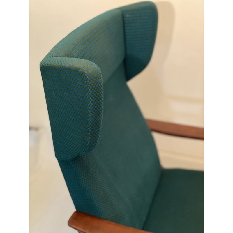 Vintage Wingback Lounge Chair, Swedish 1960s