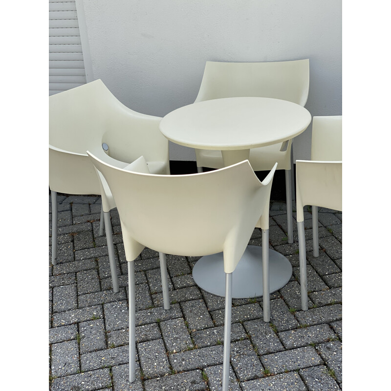 Vintage Table with 4 Chairs by Philippe Starck for Kartell