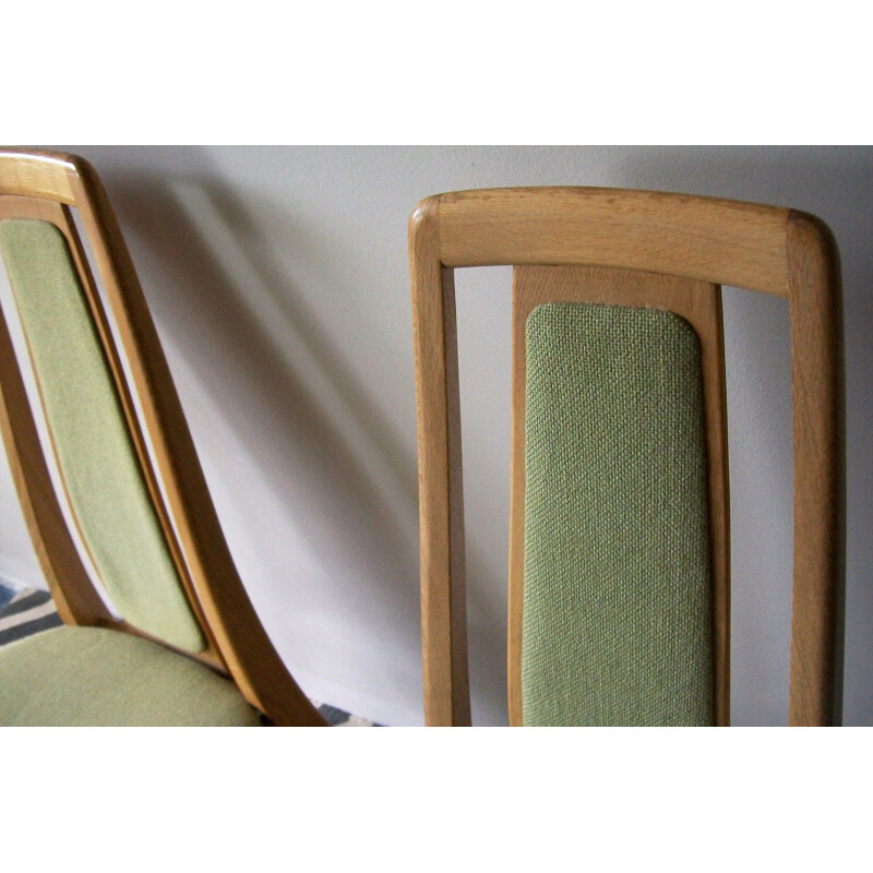 Pair of Vintage Oak Eva Chairs by Niels Koefoed