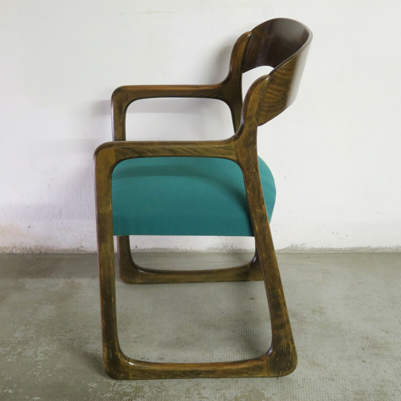 Vintage sled armchair Baumann 1960s