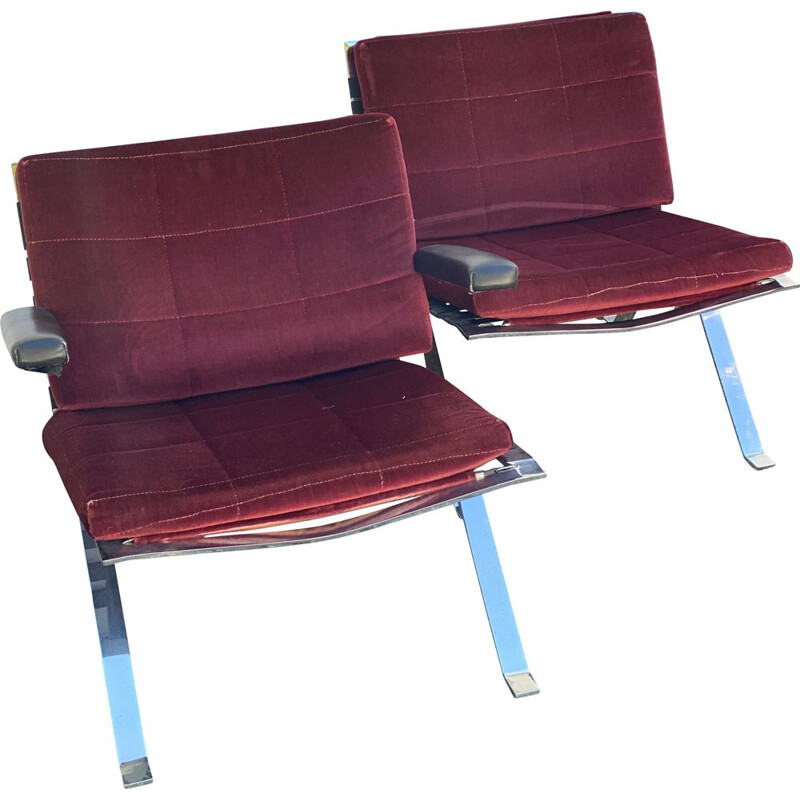 Pair of vintage Easy Chairs by Hans Eichenberger for Girsberger